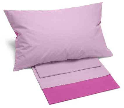 Caleffi 63548 Baumwolle Bikolor Tagesdecke Bettlaken für französisches Bett, Orchidee