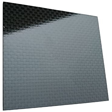GOONSDS Material del Panel De La Placa del Tablero De La Hoja De Fibra De Carbono Puro De 3K 100% para RC UAV/Toys 500MMX500MM Panel Superficie Brillante,Thickness:20mm