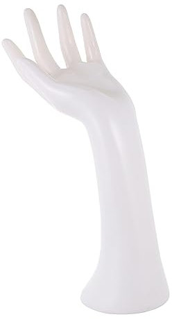 iplusmile Handstützen Ornament-Präsentationsständer Uhrenständer unterstützen Ausstellungsregale Schmuck Ringdekorationsständer Hand-Display-Rack Modellieren Requisiten Weiß