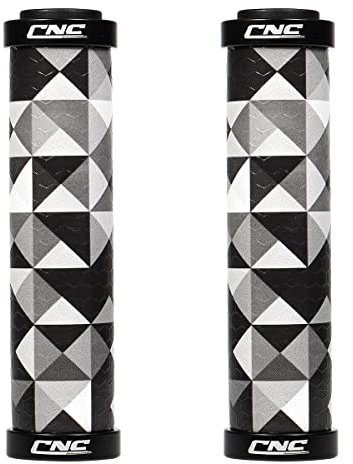 CNC Puños Bicicleta,Puños MTB Silicona,Puños Bicicleta Montaña Silicona con Doble Bloqueo para MTB/BMX/Plegables/Mountainbike.