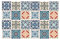 Coloray: Aufkleber Küchen Wandfliesen 10x10cm für Fliesen Wandaufkleber Set mit 24 Stück Selbstklebende Für Bad Küche Fließen Klebefolie - Buntes Portugal