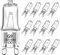 VINBE Halogenlampe G9 T4 40W JCD Bi-Pin 520LM 230V dimmbar, 2700K warmweiß, für Kronleuchter, Schrankleuchten, Landschaftsleuchten, Wandleuchten (12 Packs)
