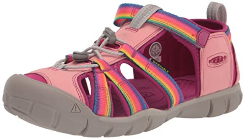 KEEN Unisex Kinder Seacamp 2 Cnx Sandale, Rainbow Festival Fuchsia, 36 EU