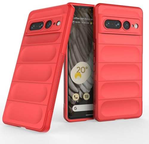betterfon Handyhülle kompatibel mit Google Pixel 7 Pro | TPU Silikon Bumper Case | Outdoor Schutzhülle mit Stoßschutz | Rot