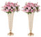 LANLONG 50,8 cm Vasen für Blumen – Kristalltrompete Blumenvase, 2 Stück Kristallvasen für Tischaufsätze, Blumenständer für Hochzeit, Party, Jahrestag, Geburtstag, Heimdekoration