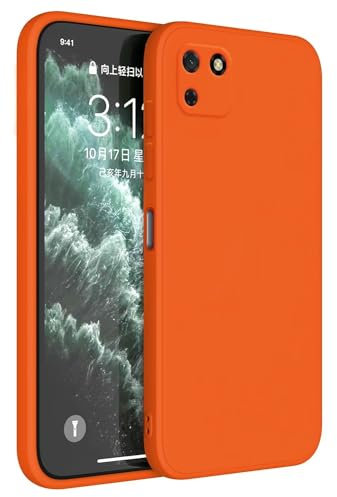 Topme Handyhülle Hülle Fur Huawei Y5p (5.45 Inches) Case Schutzhülle, Hautschutz Aus TPU Silikonhülle - Orange