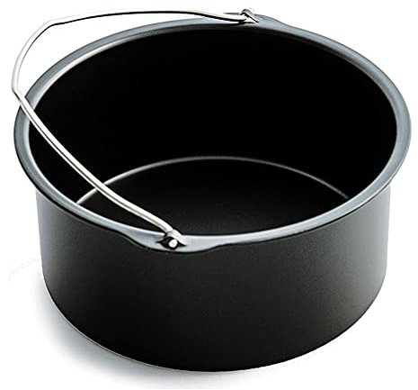 LOVEMETOO Plat À Gâteau Rond Hauteur | 6/7/8 Pouces Moulle À Gâteau Cookeo Avec Poignées Plus | Antiadhésive Moule À Manqué | Moule À Gâteau À Charnière Pour Faire Gâteaux/Pizzas/Pai-n