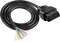 XMSJSIY OBD OBD2 - Cavo di prolunga a treccina OBD-II, 16 pin, estremità aperta, cavo diagnostico per veicoli fai da te, 1 m, 3,28 FT