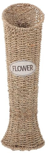 BESPORTBLE Algengeflechtkorb Pastorale Rattanvase Gewebter Blumentopf Bambusweberei Zimmerblumenarrangement Gypsophila Trockenblumenvase Rustikale Dekoration