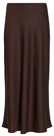 Vila Female Damen High Waist Midirock, eleganter Rock in Midi-Länge VIELLETTE High Waist