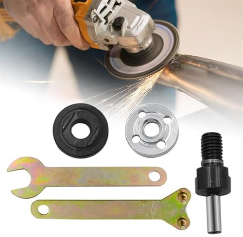 Electric Drill Angle Grinder Connecting Rod Set 5 in 1 Electric Drill Angle Grinder Connecting Rod Set, Adjustable Rotary Driver Cutter Shaft Accessories Drill Angle Grinder Adapter for Cutting Disc,