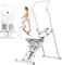 Verbesserter 2-in-1 zusammenklappbarer Treppensteiger für Training, Heimklettermaschine, Beintrainer, höhenverstellbar für Ganzkörper-Cardio, 150 kg Kapazität