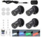 Dimmbare Mini-LED-Spots 5V - 1.5W 150lm mit Verschiedenen Farben (Rot, Grün, Blau, Weiß) und Kabelloser Fernbedienung - Kompakte Spots für Präsentationsbeleuchtung, Packung mit 4
