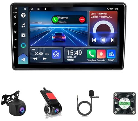 9 Pulgadas HD Pantalla Táctil Android 12 Radio De Coche 2 DIN para VW Passat B5 con GPS Navegación WiFi Control En El Volante AHD Cámara Trasera Bluetooth Carplay(T2 2+32G)