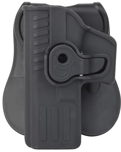 Peminkoo Universal G1ock Pistolenholster für die Linke Hand, Drop Leg Oberschenkelholster, Paddle Brusthalter Hülle für G1ock (Black)
