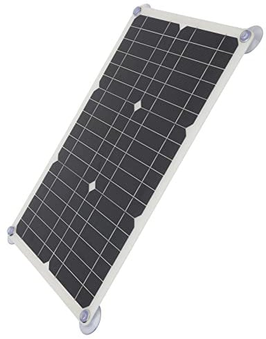 Kit de mantenimiento de cargador de batería solar de 100 W para barcos, coches, luces solares de calle, diseño portátil monocristalino