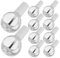 FOMIYES Travel-ready Nail Polish Bottles Brush 10ml Glass Mini Bottles Set of 10 for/nail Gel