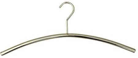 Eleganter Kleiderbügel Garderobenbügel aus Metall in Gold/Messing - 42cm Breit