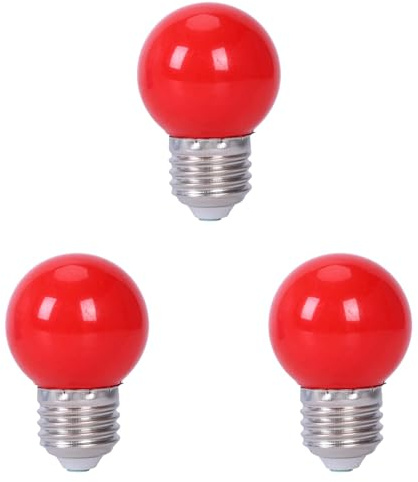 Remingtape 3X E27 3W 6 SMD LED Energiesparlampe Globe Light Lampe AC 110-240V, Rot