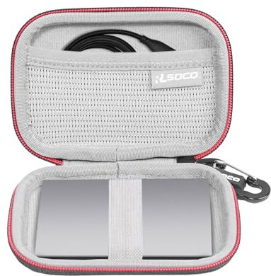 Case for Lexar ES3 External SSD 1TB/2TB - Carrying Cover for LES3XXX001T-RNSNG/LES3XXX002T-RNSNG by RLSOCO (Case Only)