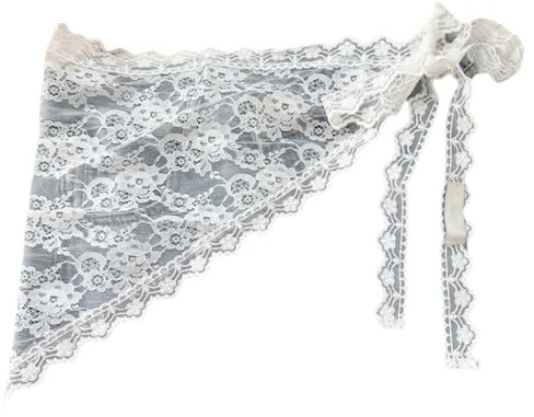 sodeber Damen Wickelrock mit Blumenspitze, dreieckig, Hüftbedeckung, kurze Schürze, zum Binden, Sarong-Schal
