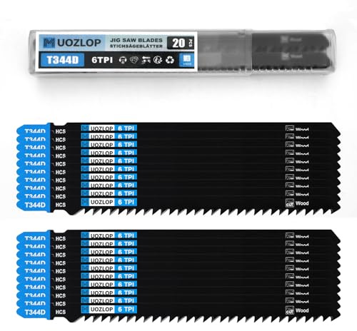 MUOZLOP20tlgT344D T-skaft sticksågblad för trä, sticksågblad set