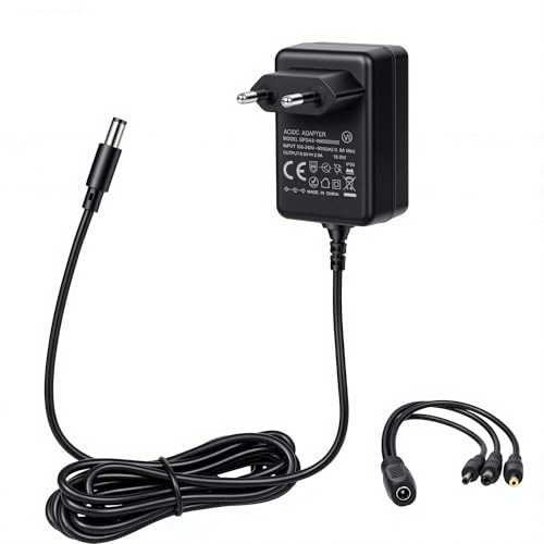 9V 2A 18W Netzadapter für Sega Konsole Game Gear, für Megadrive 1 | für PAL Master System, AC DC Plug Power Supply Charger