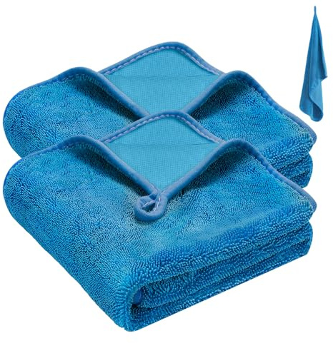 Kulamo Ultra-Wipes Trockentuch Dusche, Wundertuch, 60x40 cm Ultra Wipes Trockentücher Auto Trockentuch, Super Saugfähig, Microfibre Car Cleaning Cloth, Trockentücher