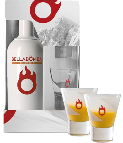 Distilleria Marzadro Bellabomba 100 cl mit 2 Gläser Eierlikör süss Italien inkl. FeinWert E-Book (1 x 1 l)