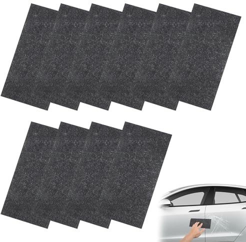 10 Stück Nano Polix Kratzerentferner Tuch, Kratzer Entferner Nano Sparkle | Nano-Polieren, Chemiefrei, 3-Minuten-Effekt, Wiederverwendbar