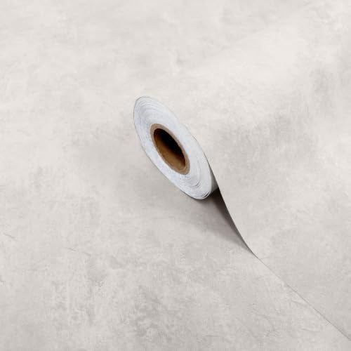 BETON HELL Holzfolie selbstklebend – Extra starke laminierte Klebefolie für Möbel, Schränke, Türen, Küche und Tisch, 45 × 200 cm