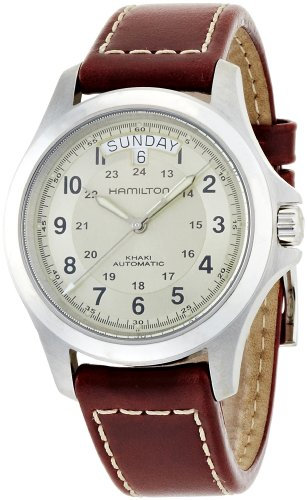 Hamilton Herren Analog Automatik Uhr mit Leder Armband H64455523