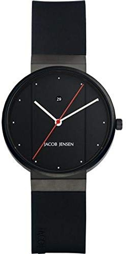 JACOB JENSEN Unisex-Armbanduhr JACOB JENSEN NEW SERIES ITEM NO. 753 Analog Quarz Kautschuk JACOB JENSEN NEW SERIES ITEM NO. 753