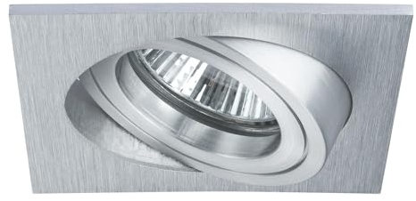 Paulmann 92568 Premium Einbauleuchte Drilled Alu eckig schw.