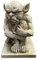 Darthome Ltd Stoneware Outdoor Garden Statue Ornament Sculpture Gargoyle Grumpy Goblin Devil