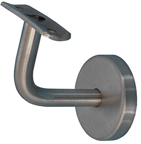 TIBU Handlaufhalter für Holz Handlauf Geländer Wand Treppe, Modell D aus Edelstahl