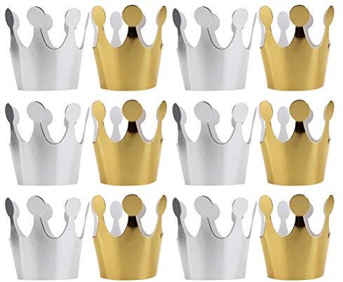 12st Geburtstagskronen Aus Papier Parteigoldkronen Geburtstagsfeier Alles Zum Geburtstag Papierkronen Goldener Geburtstag Partyhüte Partykönig Babymützen Partyhut Kind Mädchen