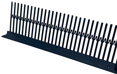 10 Closoirs – Pare moineau – Polypropylène 8x100 cm Noir