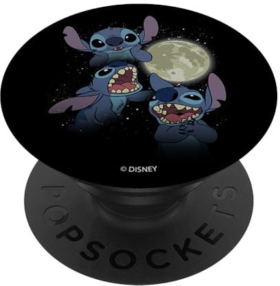 Disney Lilo & Stitch Three Stitch Moon PopSockets mit austauschbarem PopGrip
