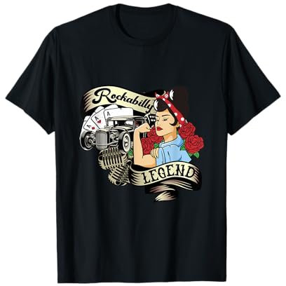 Vintage 50s RnR Design - Rockabilly Legend T-Shirt