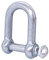 Confezione da 1 grilli in acciaio zincato, 16 mm, clip per grillo con perno, chiusura ad anello a D, per sartiame resistente (1 pezzo, 16 mm)