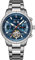 OBLVLO Herren-Automatikuhr Mechanisches Tourbillon Leuchtendes Edelstahlarmband Saphir 50M wasserdichte Kalenderwochenuhr 42mm cm-T (cm-T-YLY)