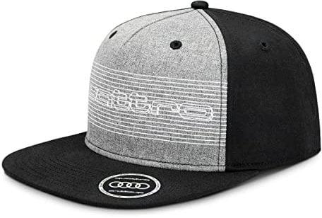 Audi collection Unisex 3132102500 Snapback Cap Quattro Basecap Baseballkappe Kappe, schwarz, 55-59