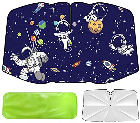 Rosixehird Coche Parasol - Parasol Plegable para Coche,El Protector Visera Solar Dibujos Animados bloquea los Rayos UV para Mantener su vehículo Fresco