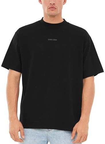 Johnny Urban Oversized Tshirt Herren & Damen - Sammy - Heavy Basic Kurzarm T-Shirt Oversize - Enganliegender Kragen - Unisex - 100% Baumwolle - Einfarbig