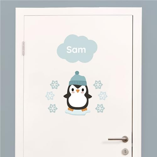 Klebekerlchen - Türaufkleber für dein Kinderzimmer - Pinguin