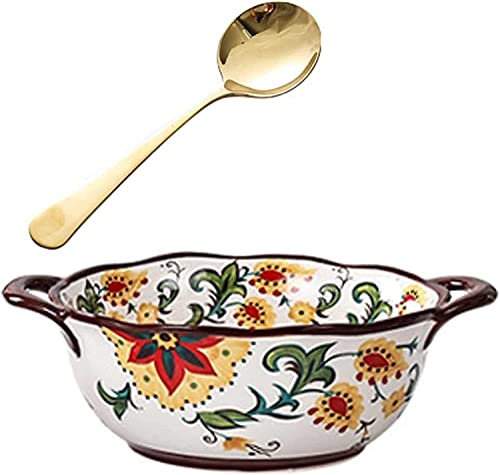 Tazas de desayuno gigantes, ensaladera, taza de sopa de cerámica, recipiente de taza de sopa único, cuencos de sopa de té de café, cuencos de sopa de cerámica elegantes con cuchara, cuenco de sopa de