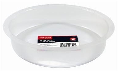 Redwood 18.5cm Plastic Replacement Wild Bird Water Dish - for Tall Outdoor Garden Hanging Standing Seed Suet Peanut Food Feeder Feeding Station