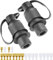 ETUKER 2X Prise Remorque 3 Broches Mâle 12V 24V Prise Attelage Tracteur Fiche 3 plots Agricole Véhicule avec Cosses et Isolations
