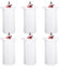 6 Packungen weiße Stehtischhussen, 60 x 110 cm, Dehnbare Stehtisch-Tischdecke mit Rock, runder Spandex-Cocktail-Tischrock, Bistrotisch-Stehtisch-Abdeckung, Party für Bankett, Hochzeit, Geburtstag